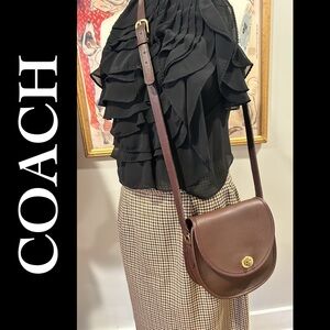 SOLD* Vintage Coach 9981 Watson Crossbody Bag Mahogany Brown Excellent Condition